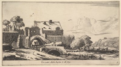 Eine Wassermühle in der Nähe von St. Denis, 17. Jahrhundert von Reinier Zeeman