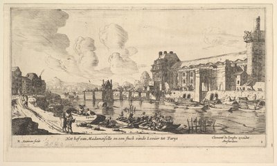 Ansicht des Louvre und der Tuilerien, aus Ansichten von Paris und Umgebung, Platte 1, 17. Jahrhundert von Reinier Zeeman