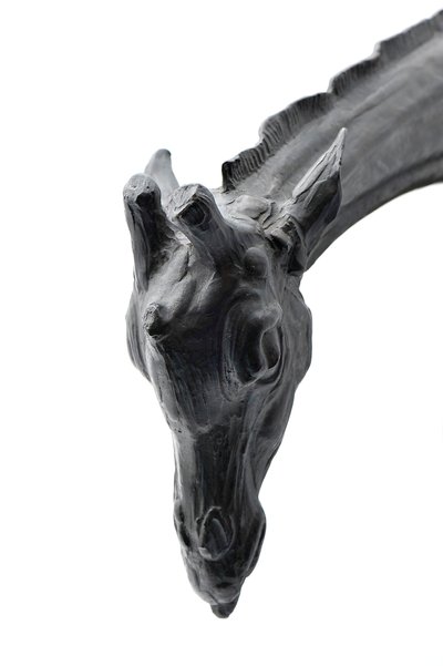 Große Giraffe mit gesenktem Kopf, modelliert 1909-10, gegossen vor 1913 von Rembrandt Bugatti