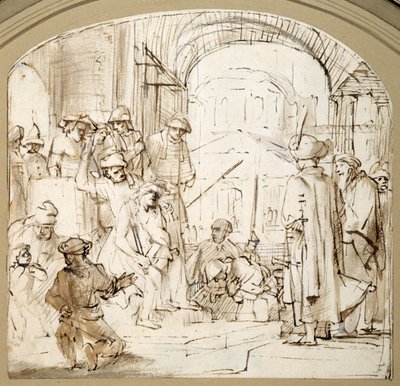 Christus verspottet von Rembrandt Harmensz. van Rijn (school of)