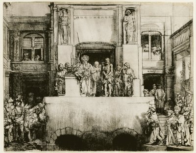Christus dem Volk präsentiert von Rembrandt van Rijn