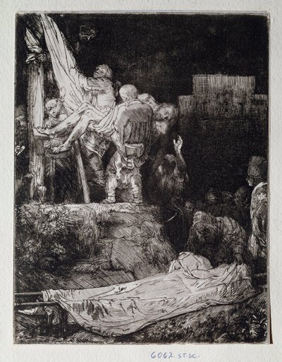 Zeichnung der Kreuzabnahme von Rembrandt Harmenszoon van Rijn von Rembrandt van Rijn