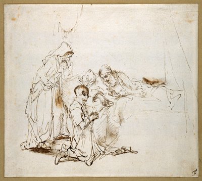 Isaak segnet Jakob von Rembrandt Harmensz. van Rijn