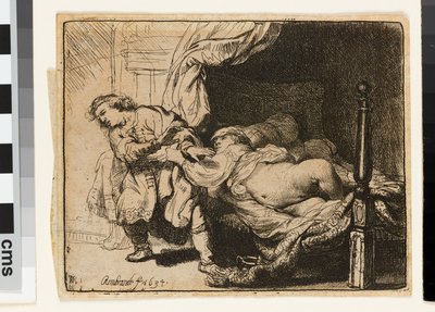 Joseph und Potiphars Frau von Rembrandt van Rijn