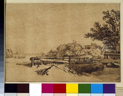 Landschaft, ca. 1650 von Rembrandt Harmensz. van Rijn