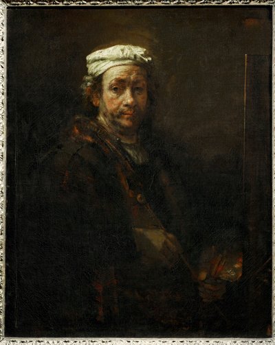 Porträt des Künstlers am Staffelei von Rembrandt Harmensz. van Rijn