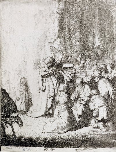 Darstellung im Tempel von Rembrandt van Rijn