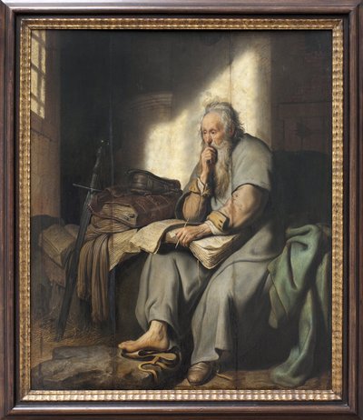 Der heilige Paulus im Gefängnis von Rembrandt van Rijn