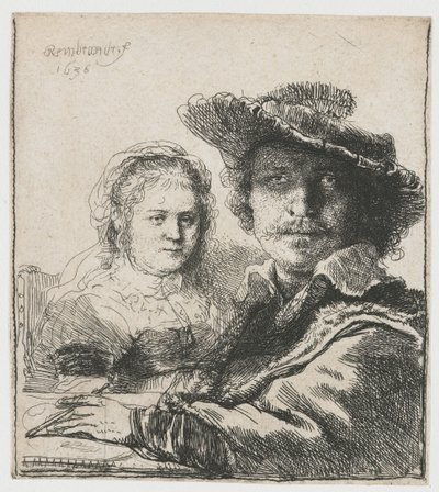 Selbstporträt mit Saskia von Rembrandt Harmensz. van Rijn