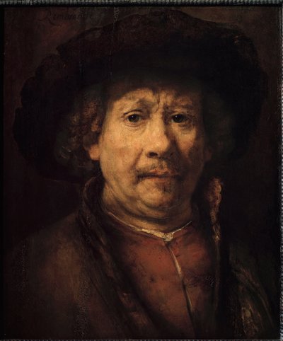 Kleines Selbstporträt von Rembrandt van Rijn