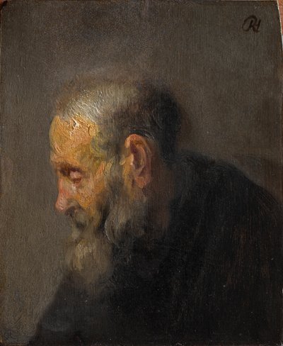 Studie eines alten Mannes im Profil von Rembrandt van Rijn