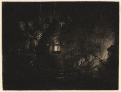Die Anbetung der Hirten: Ein Nachtstück, ca. 1657 von Rembrandt Harmensz. van Rijn