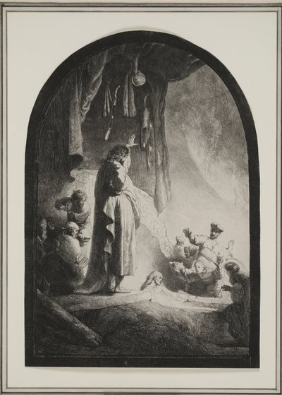 Die Auferweckung des Lazarus: Die größere Platte, ca. 1632 von Rembrandt van Rijn