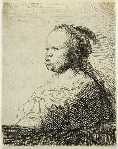 Die Weiße Negerin, ca. 1630 von Rembrandt Harmensz. van Rijn
