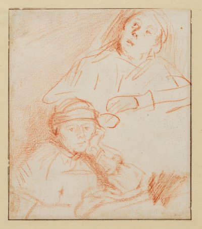 Zwei Studien von Saskia von Rembrandt van Rijn