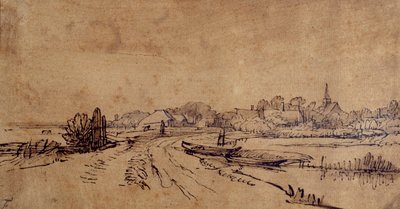 Ansicht von Sloten, um 1650 von Rembrandt Harmensz. van Rijn