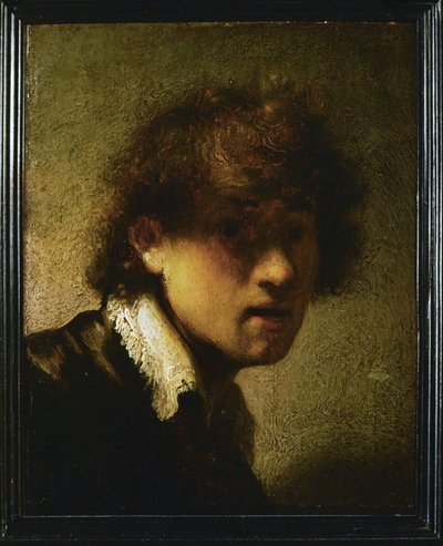 Jugendliches Selbstporträt von Rembrandt Harmensz. van Rijn