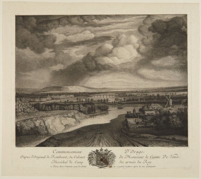 „---- Unwetter“ nach Rembrandt von Rembrandt van Rijn