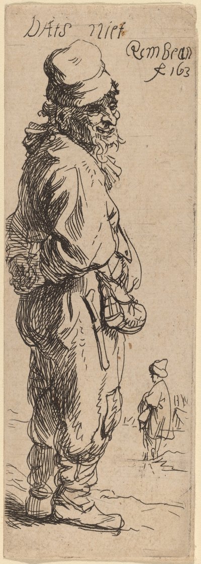 Ein Bauer antwortet: Dats niet Das ist nichts, 1634 von Rembrandt van Rijn