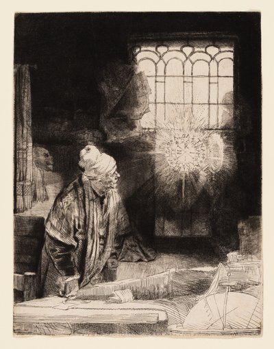 Ein Gelehrter in seinem Studierzimmer (Faust) von Rembrandt van Rijn