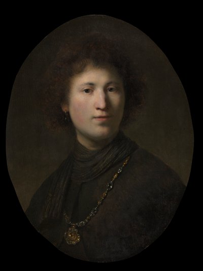 Ein junger Mann mit einer Kette, ca. 1629 oder 1632 von Rembrandt van Rijn
