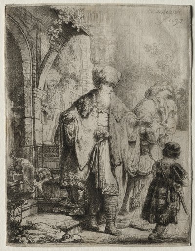 Abraham vertreibt Hagar und Ismael von Rembrandt van Rijn