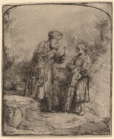 Abraham und Isaak von Rembrandt van Rijn