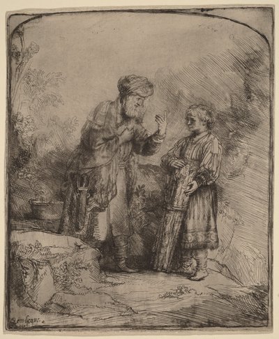 Abraham und Isaak von Rembrandt van Rijn