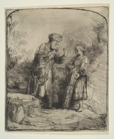 Abraham und Isaak, 1645 von Rembrandt van Rijn
