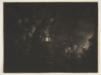 Anbetung der Hirten: Ein Nachtstück, ca. 1657 von Rembrandt van Rijn