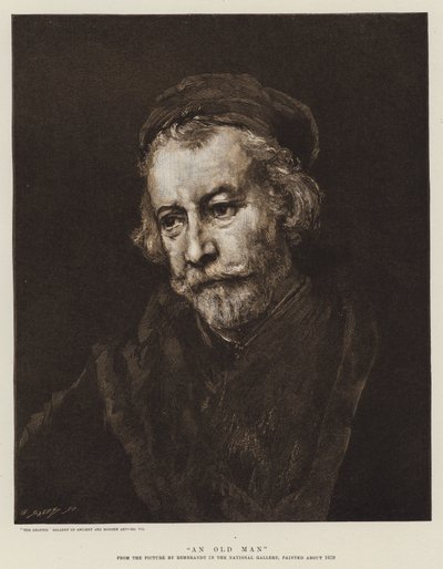 Ein alter Mann von Rembrandt van Rijn