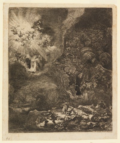 Engel erscheint den Hirten von Rembrandt van Rijn