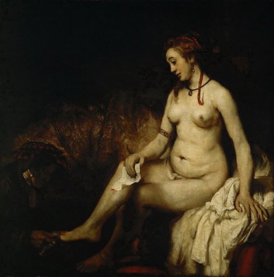 Bathseba beim Bade mit dem Brief von König David von Rembrandt van Rijn