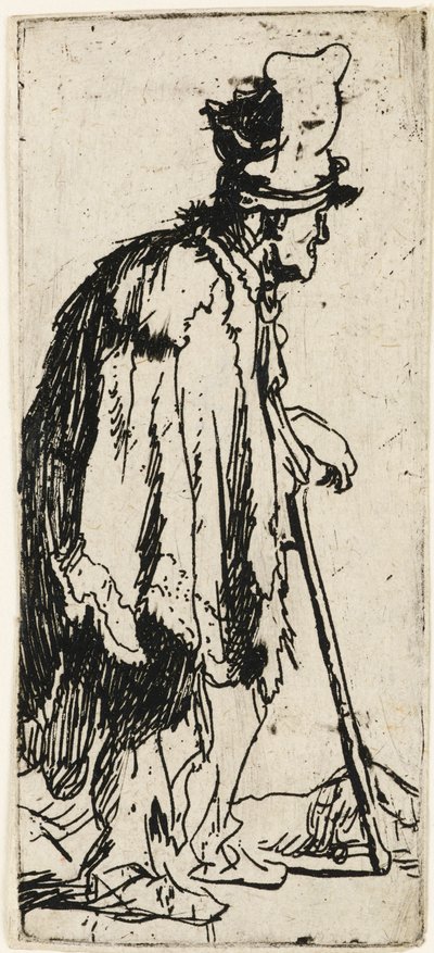Bettler mit verkrüppelter Hand von Rembrandt van Rijn