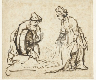Boas und Ruth von Rembrandt van Rijn