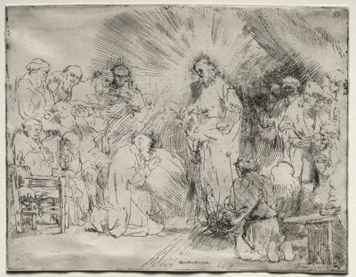 Christus erscheint den Aposteln, 1656 von Rembrandt van Rijn