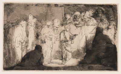 Christus im Streitgespräch mit den Ärzten: Eine Skizze von Rembrandt van Rijn