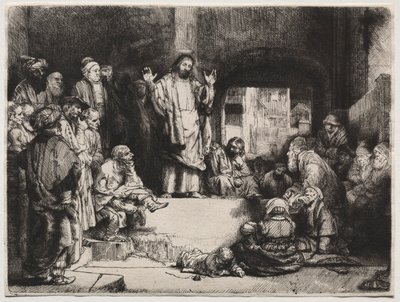 Christus predigt La Petite Tombe, ca. 1657 von Rembrandt van Rijn