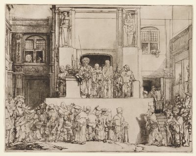 Christus dem Volk präsentiert (Ecce Homo) von Rembrandt van Rijn