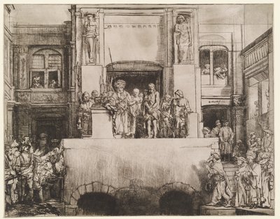 Christus wird dem Volk präsentiert (Ecce Homo) von Rembrandt van Rijn