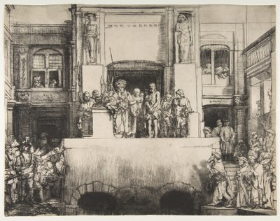 Christus dem Volk präsentiert, 1655 von Rembrandt van Rijn