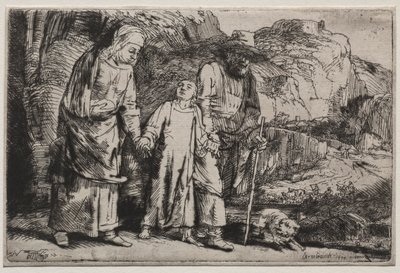 Christus kehrt mit seinen Eltern aus dem Tempel zurück, 1654 von Rembrandt van Rijn