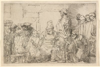Christus sitzt und disputiert mit den Doktoren von Rembrandt van Rijn