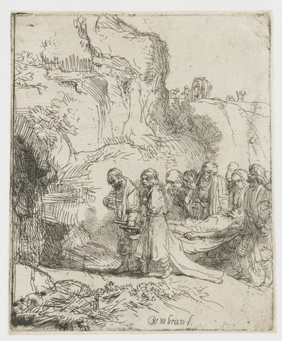 Christus wird zum Grab getragen von Rembrandt van Rijn