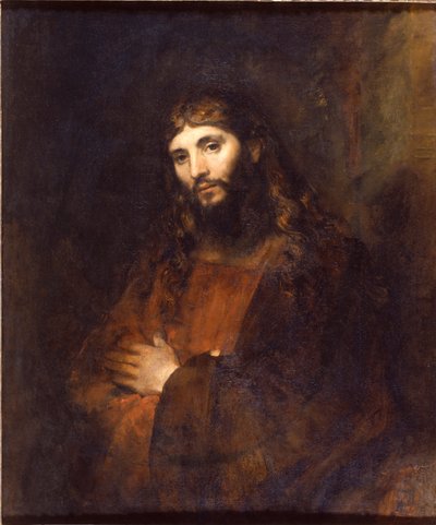 Christus mit verschränkten Armen von Rembrandt van Rijn