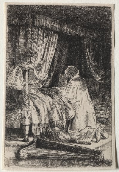 David im Gebet von Rembrandt van Rijn