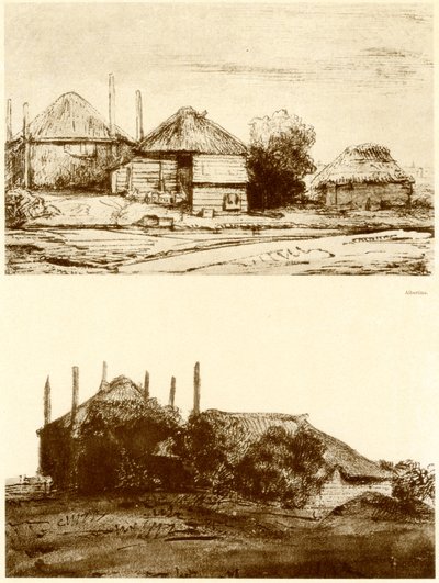 Niederländische Scheunen von Rembrandt van Rijn