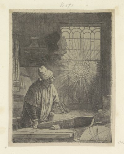 Gelehrter in seinem Arbeitszimmer (Faust) von Rembrandt van Rijn