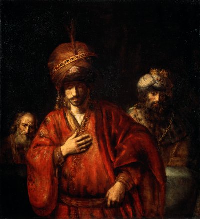 Haman erkennt sein Schicksal David und Uria von Rembrandt van Rijn