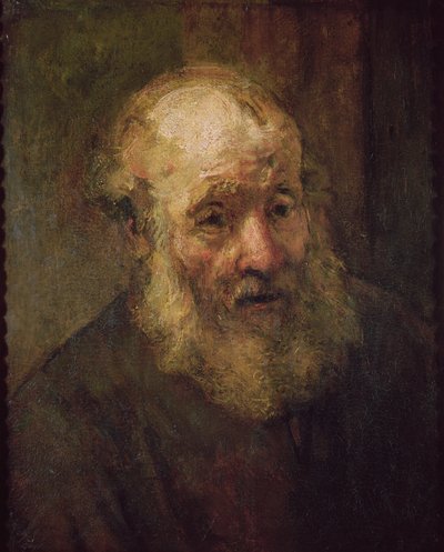 Kopf eines alten Mannes, um 1650 von Rembrandt van Rijn